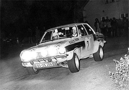 Walter Röhrl och Jochen Berger under ett rally 1974, året då de tog hem EM-titeln.