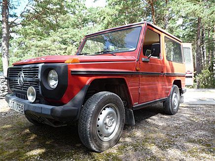Mercedes Geländewagen började produceras 1979, Ingmar Bergmans 230G är en -80:a