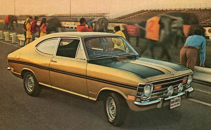 Buick Opel Rallye 1968, på elefantkapplöpningsbanan...