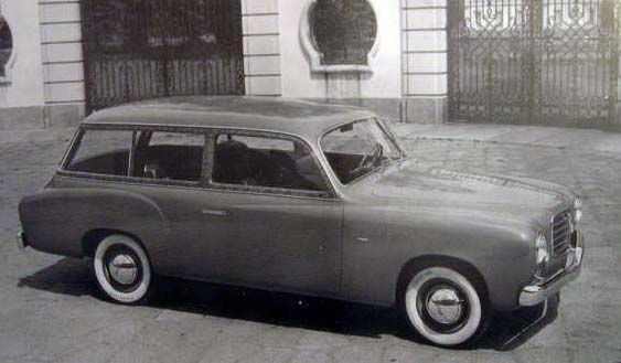 Stationsvagn ritad av Michelotti, byggd av Coriasco 1951