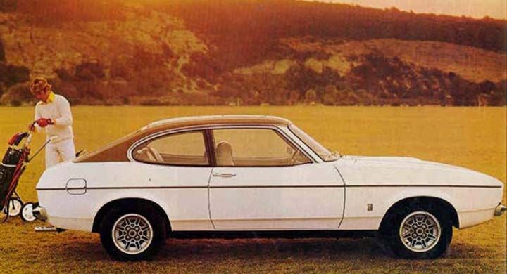 Sportigt för golfklubborna, Ford capri 1976