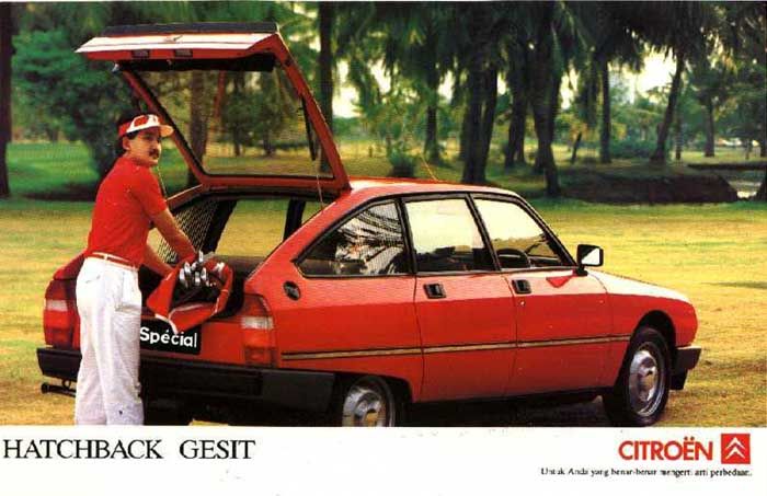 En Citroën GSA som är lite annorlunda för den är från Indonesien här kallad Gspecial. Där gjordes dom ända fram till 1991.