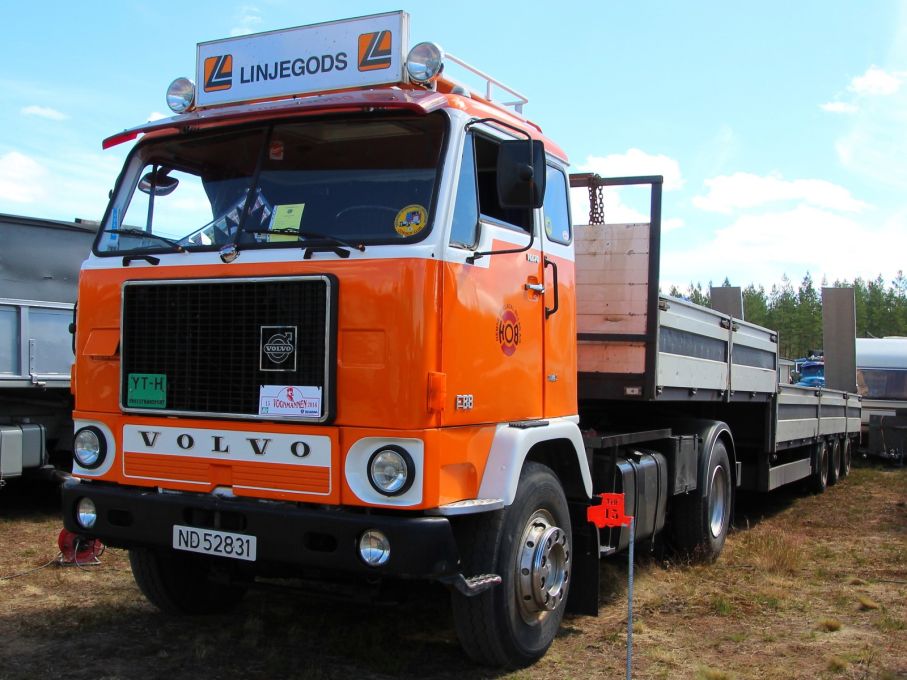 Volvo F88 var populär bland åkarna i Norge också.