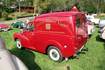 Morris Minor i skåputförande gör skubben till ren nöjeskörning.