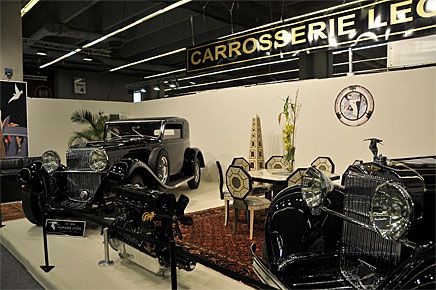 Carrosserie Lecoq ställde ut två av dem renoverade Hispano-Suiza i en monter värdig detta förnäma märke.