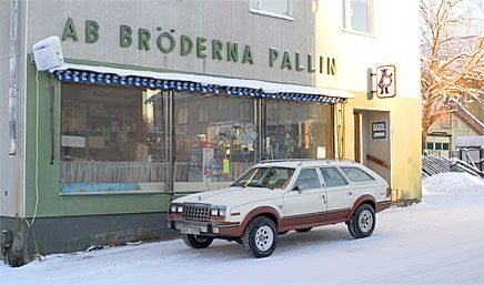 Med Örnen genom vinterlandskapet.