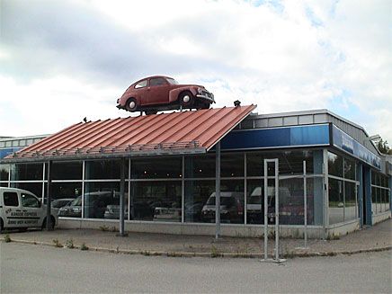 Volvohandlaren i Piteå. Bilden inskickad av Christian Traneflod i Mölndal.
