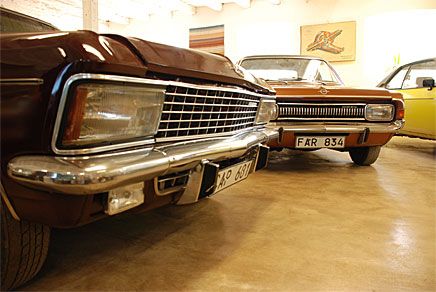 Opel-muséet i Axvall imponerar.