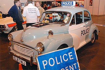 Den i deckare ofta förlöjligade bykonstaplen fick på 1960-talet byta ut trampcykeln mot en patrullbil som kallades Panda Car fast den inte var svart och vit. Vanligast var Morris Minor och en sådan ställdes ut av Klubben för Bevarande av Polisbilar.