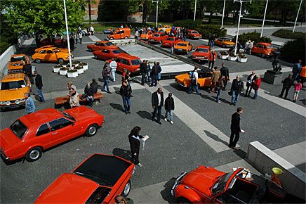 I "Orangeriet" fick man klart för sig hur många nyanser av orange det finns.
