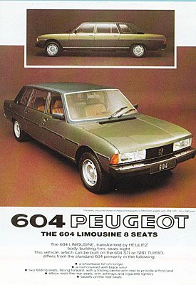 Heuliez var en av flera karossmakare som gjorde förlängda versioner av Peugeot 604.