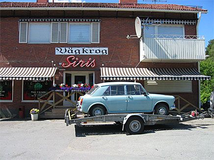 Första turen på tio år. Nu står 1100:an i Uppsala för lite småfix. Sedan ska den kunna rulla på egna 12-tumshjul.