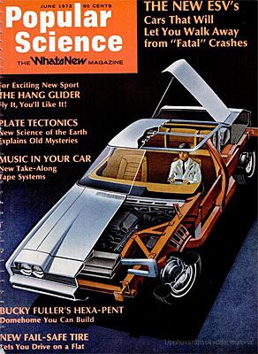 1972 var säkerhetshetsen på sin absoluta högpunkt. Amerikanska Popular Science skrev initierat om ESV-bilarna och till skillnad från många andra pressröster så skrev man i artikeln att det skulle ta lång tid innan säkerhetsbilarna blev verklighet.