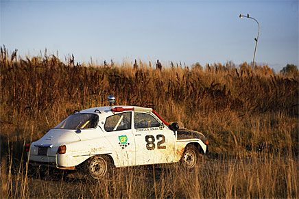 Saab 96 V4 ombyggd för Baja 1000.