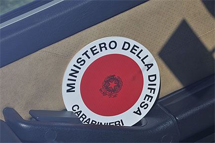 Schysst detalj: stoppspade på italienska.