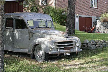 Fångtransport modell Volvo. Står i Brunflo.