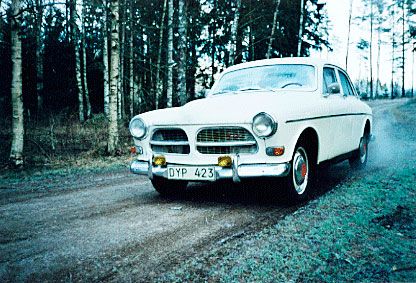 Volvo Amazon -63. Sista turen för året. Göran Uveborg, Kristinehamn.