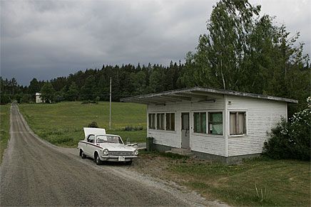 Den nedlagda tullstationen i Väng håller stilen trots ont om smugglare.