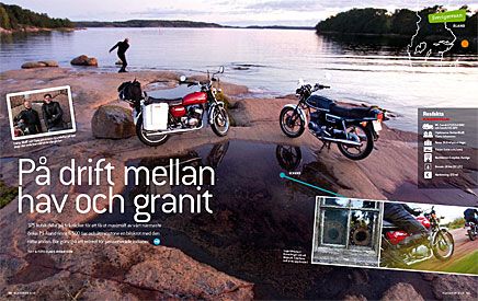 En sväng med taniga Suzuki-motorcyklar på Åland blir oförglömlig.