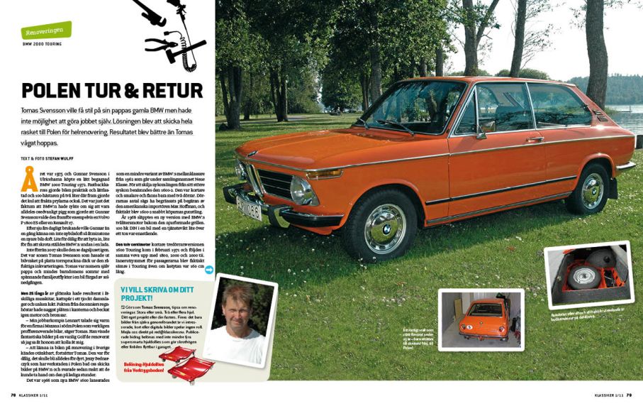 En BMW som renoverats i Polen.