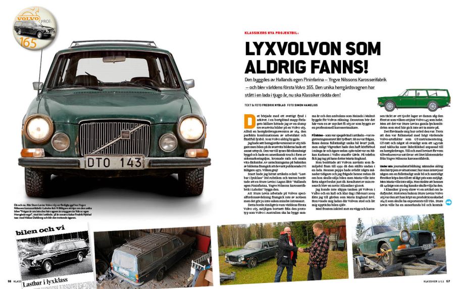 Klassiker nya projektbil: Volvo 165!