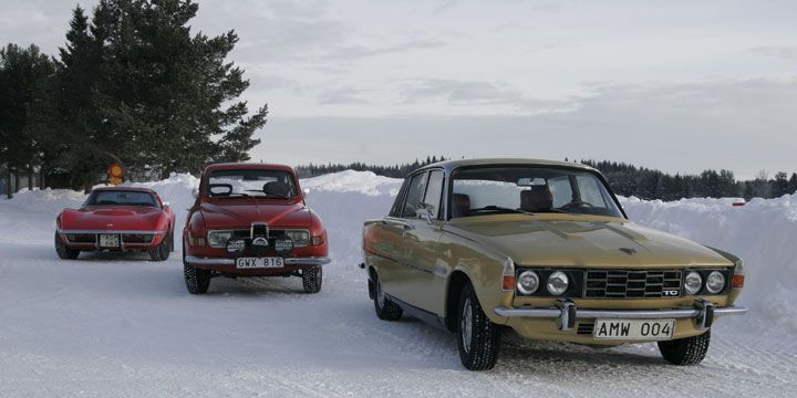 Skön blandning: Chevrolet Corvette, Saab 96 eller Rover 2200 TC.