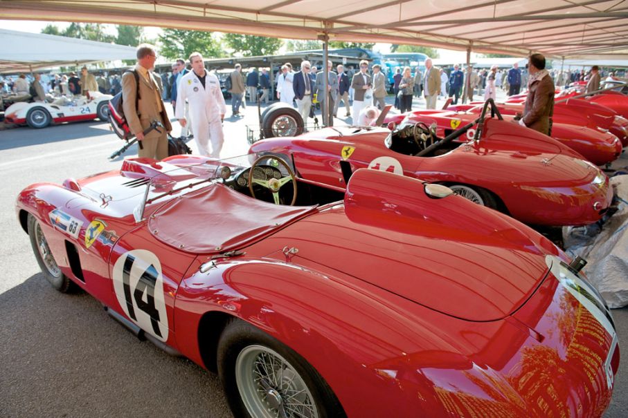 Ett överflöd av ovärderliga race-Ferraris finns varje år på Goodwood