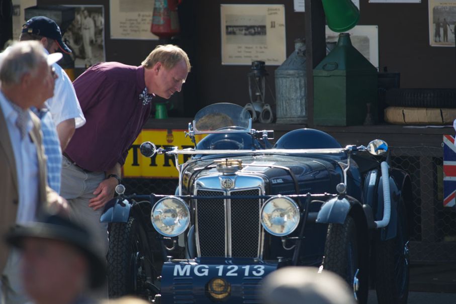 En kompressormatad MG från tidigt trettiotal. Var där för att hedra Freddie March som tävlade i liknande bilar på Brooklands