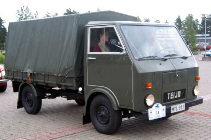 Och på samma sätt byggde Wihuri i Finland Teijo-lastbilen, som byggdes på importerade VW-chassin och mootrer med egen kaross.