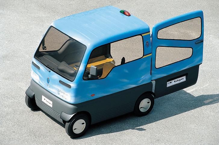 1992 presenterade Giugiaros Ital Design denna lilla kub i samma anda. Biga kallades den men kom aldrig utanför mässhallarna.