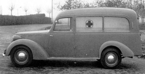 ambulanskaross 1948, ovanligt nog byggd av Bertone