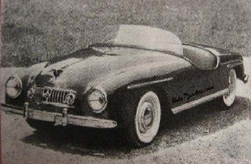 märklig spider som sägs vara byggd av Carozzeria Touring 1950