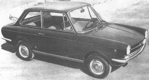 Coupe Quattro, prototyp från Vignale med väldigt moderna linker 1965