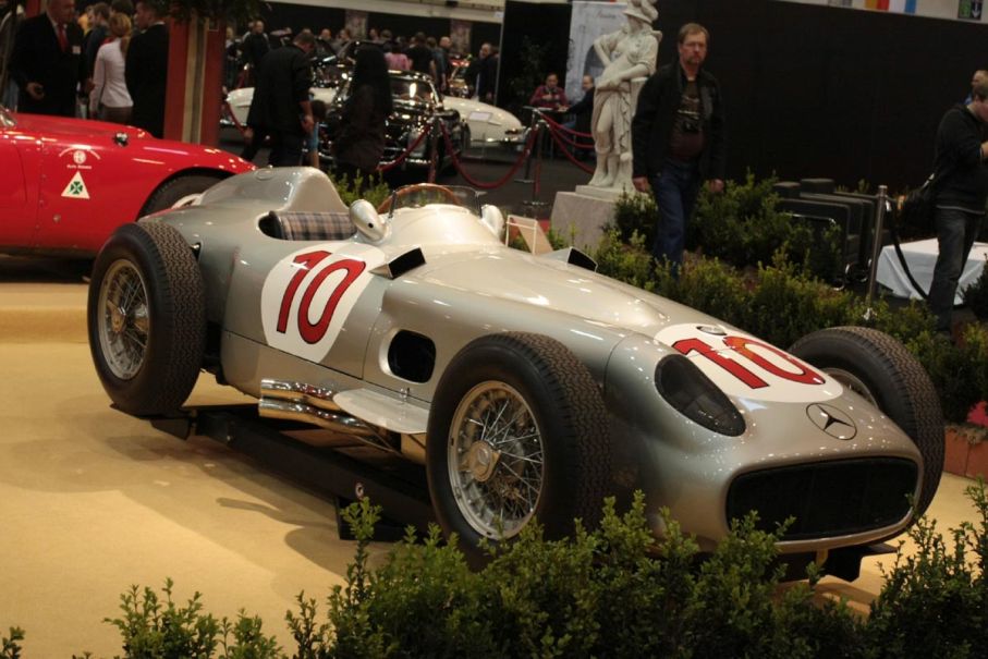 Mercedes Benz W196 från 1955, utlånad från Mercedes egna museum.