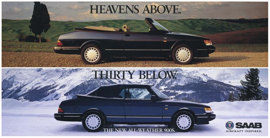 Men Saab 900 Cabriolet klarade ALLA väder.