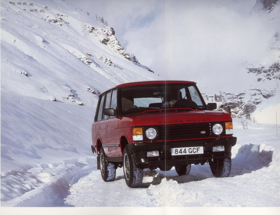 Land Rover hade budget nog att åka och plåta i Alperna...