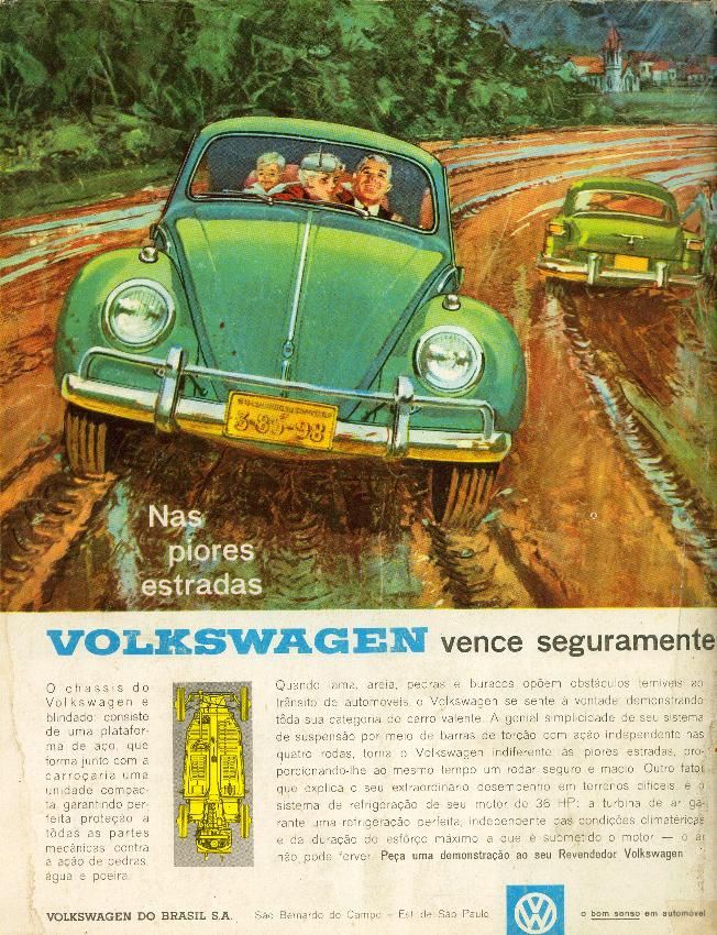 Volkswagen 1961, "Fusca" kallas dom i Brasilien