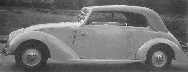 Fiat 1500 cabrio från Viotti 1936