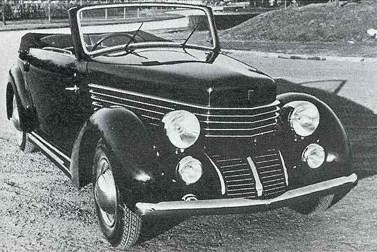 1500 cabriolet inspirerad av Cord från Pininfarina 1938