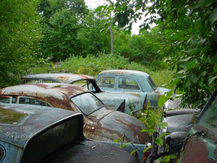 Ford Anglia, Wolseley, Simca och en äldre Anglia eller Popular