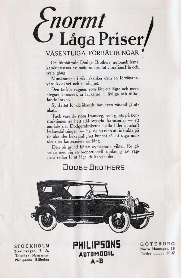 Dodge från Philipsons