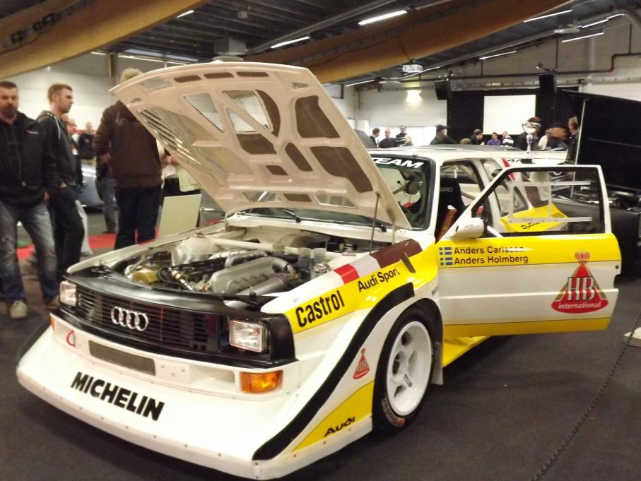 Audi Quattro S1 däremot är legendarisk i rallysvängen, detta är en replika av hur de tidiga grupp-B monstren tedde sig