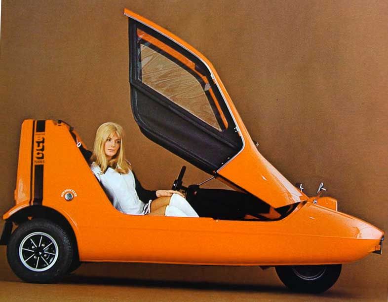 Mer för Reliant, 70-talets hippaste bil i England, Bond Bug.