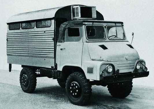 Marmon-Bocquet MH-600BP fransk militärlastbil, fyrhjulsdriven 1960