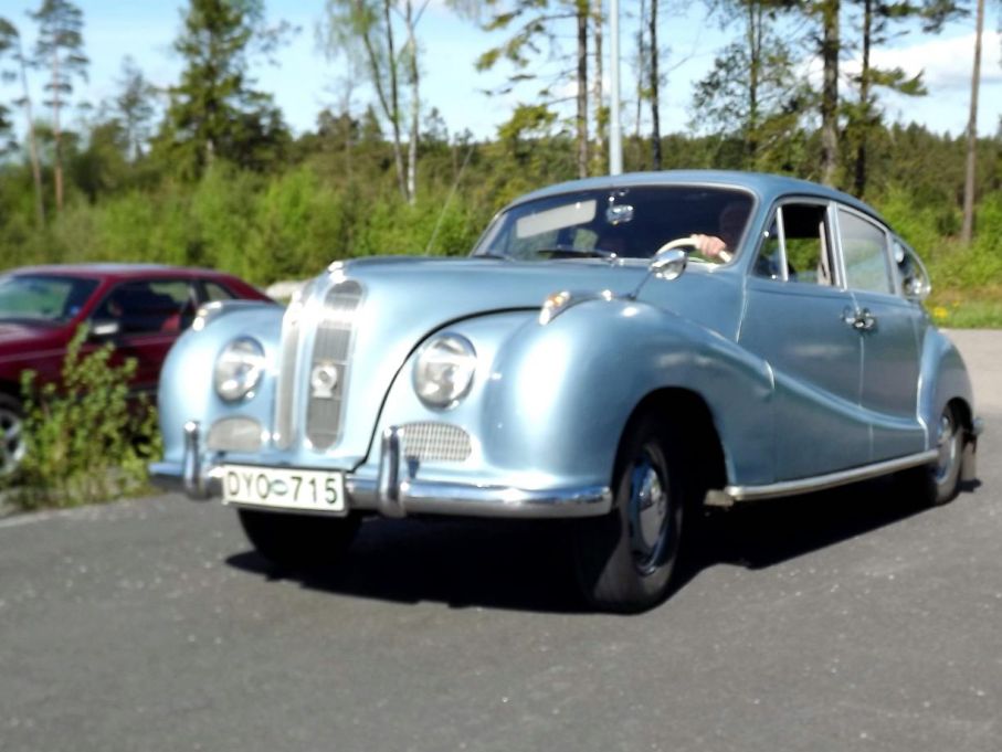 Samt lite tyskt, BMW 2,6 från 1959, barockängel även kallad