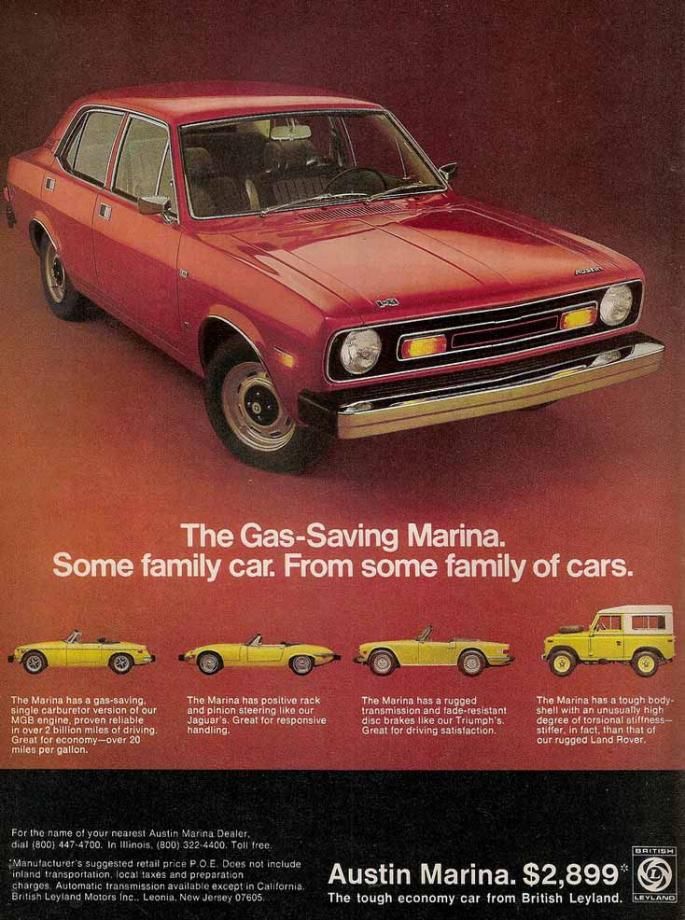 Morris Marina såldes som Austin