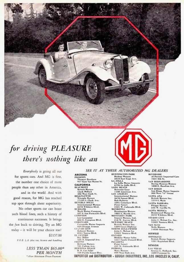 Men MG:s sportiga bilar blev en desto större framgång, TD 1953