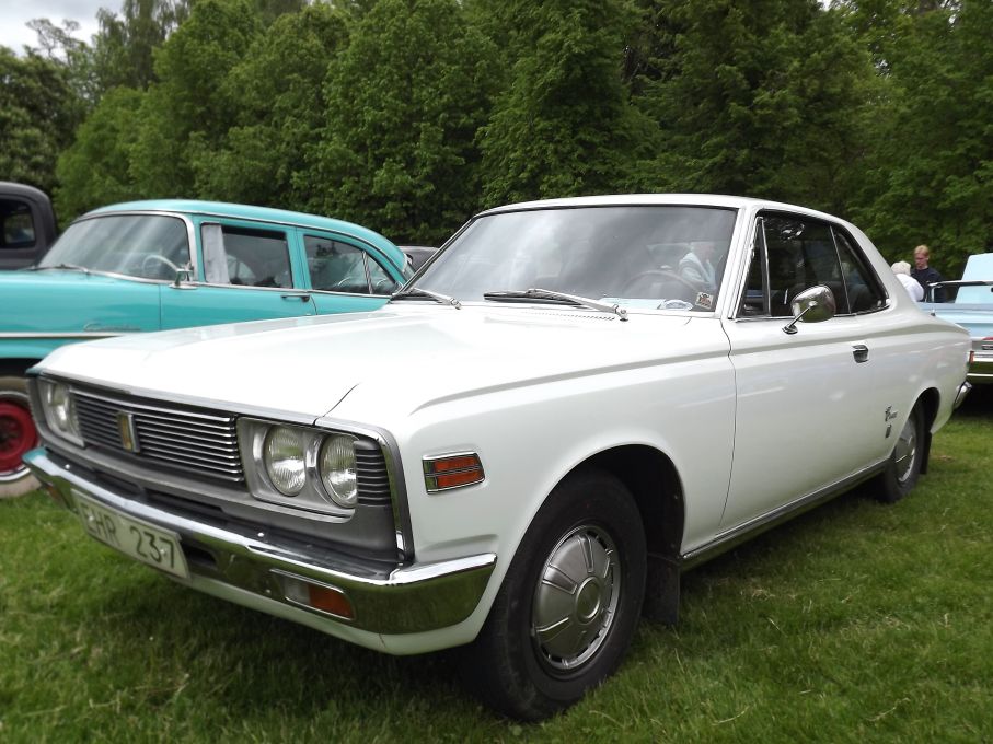 Från ännu mer fjärran öst, en Toyota Crown coupe från 1970, ovanlig och snygg modell som såldes i blott c:a 20 exemplar här som nya.