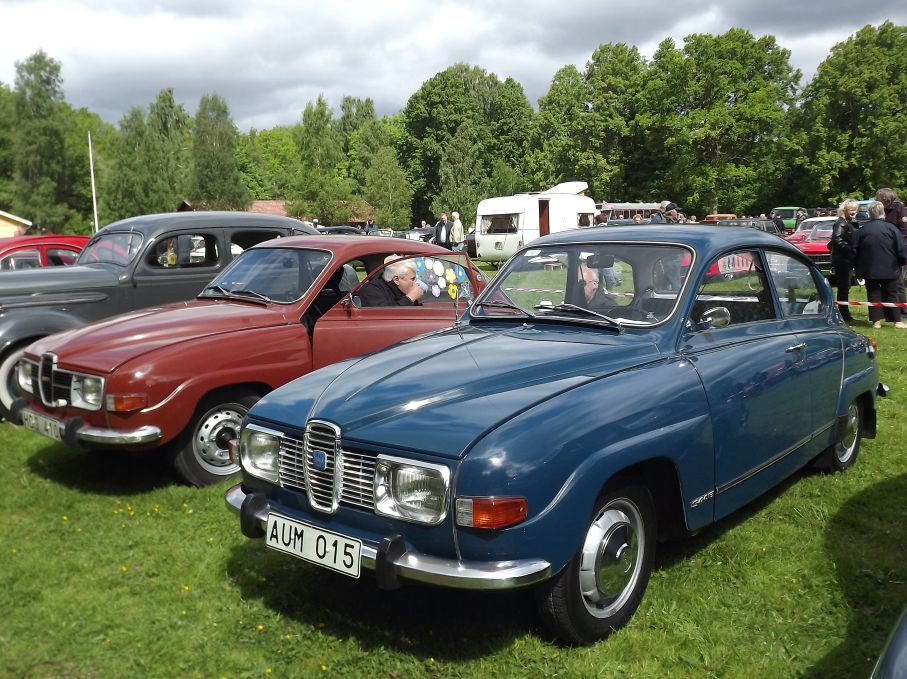 SAAB 96 V4 fanns i många exemplar på fältet
