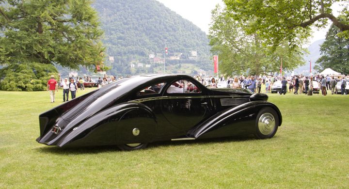 Rolls-Royce Phantom I Jonckheere Coupé 1935. En bil för Batmans och Cruella de Villes bröllop, kaross från belgiska busskarosstillverkaren Jonckheere, beställd av King Edward VII